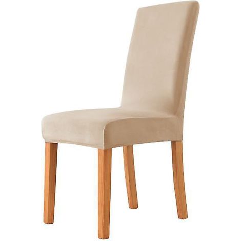 6 Pices Housse De Chaise, Housse De Chaise Amovible Et Lavable, Housse En Daim (1/3)