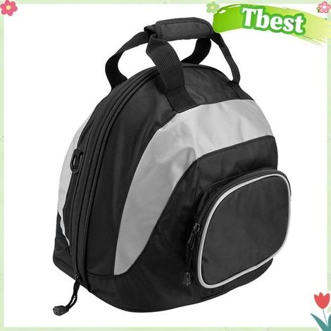 HURRISE Sac de casque Grey + Black Multi-Function Motorcycle Helmet Shoulder Bag Backpack Luggage auto combinaison Gris Gris Noir (1/5)