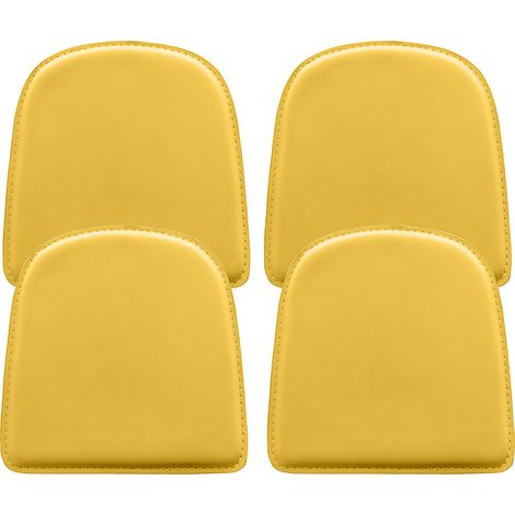 Pack x4 Coussin Magnétique pour Chaise - Polyuréthane - Stylix Jaune