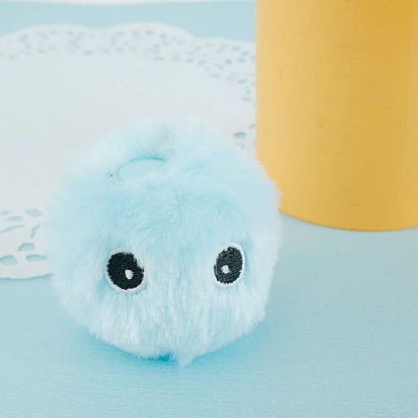 Jouet pour Chat interactif, avec Les cris des Oiseaux, Grenouilles et grillons, Balles pour Chats en Peluche chasser(Bleu) (1/4)