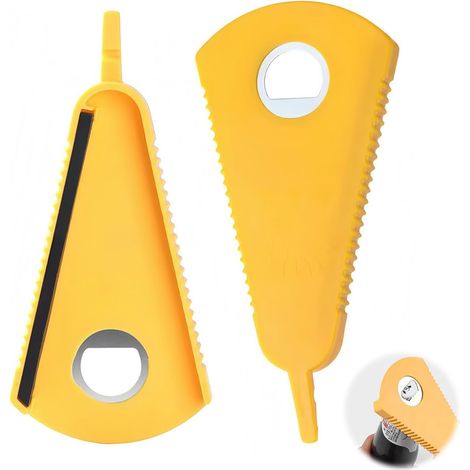 2 pièces Ouvre Bocal Ouvre Bouteilles Ouvre Bouteille Multifonctionnelle Ouvre Boîte Manuel En Plastique Ouvre Boîte Pour Boîtes Et Bouteilles Dévisser Les Bouchons Domestiques Professionnels (1/5)