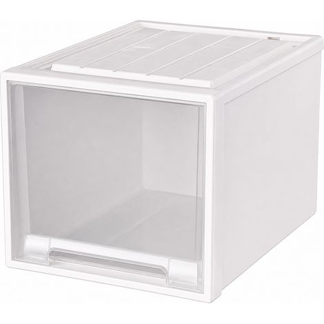 Boîte de rangement tiroir plastique transparent 47 x 30 x 30 (1/5)