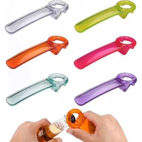 6-Piece Manual Bottle Opener Set, Versatile Jar Opener, Effortless Canning Jar Opener, Portable Manual Jar Opener for Seniors, Children, Women, and People with Weak Hands - Plastic (1/5)