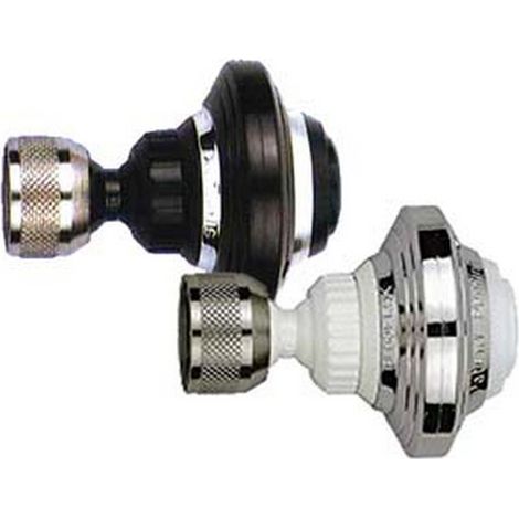ROMPIGETTO DOPPIO SNODO A VITE DE LUXE CON DOCCETTA 2585 - art.2585/50S cromato/bianco