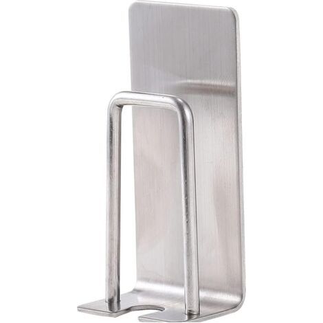 Support de dentifrice de salle de bain en acier inoxydable, organisateur de tasse de rince-bouche mural (2 pièces) (1/5)