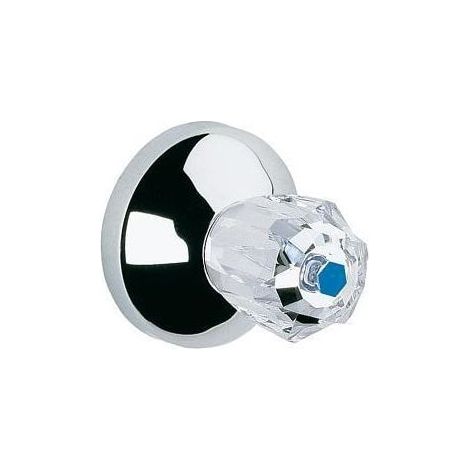 GROHE Unterputz-Ventil-Oberbau T:20-80mm Brilliantgriff Markierung blau chrom 19830000 (1/4)