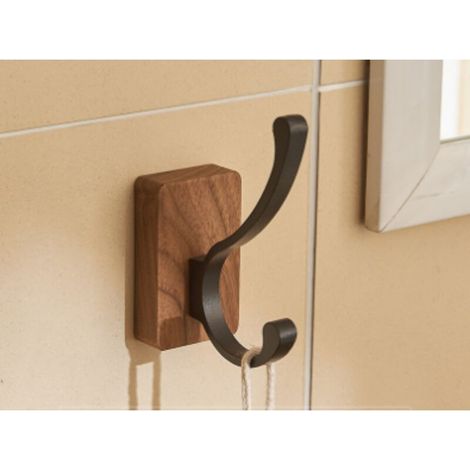 Garderobenständer aus Holz – Wandhaken für Hüte, Schlüssel, Handtücher, Geldbörsen Dekoration für Wohnzimmer, Badezimmer, Schlafzimmer, Küche, Kleiderschrank – A