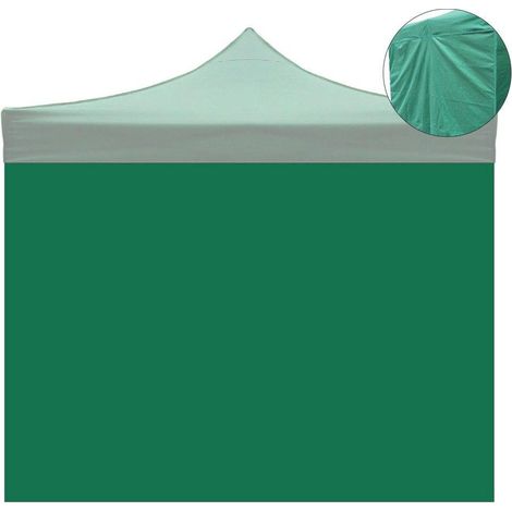 Telo di Ricambio Laterale per Gazebo Pieghevole 3x2m Impermeabile Verde
