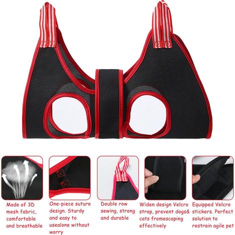Hammock de Toilettage pour Chien et Chat Kit de Coupe-Ongles pour Animaux Domestiques Harnais de Toilettage Suspendu Sac de Contention pour Toilettage Nettoyage des Oreilles et Examen Médical avec Cou