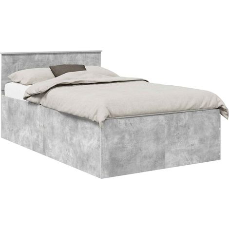 Maison Exclusive - Struttura del letto con testiera Grigio cemento 120 x 190 cm