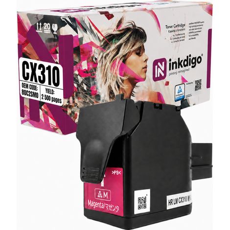 Inkdigo Toner 80C2SM0 kompatibel mit Lexmark CX310dn, CX410 (deutscher Hersteller), CX510dhe, TÜV-zertifiziert (1/5)
