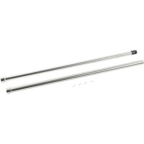 Liineparalle 58-98 cm en Acier Inoxydable Extensible Télescopique Tringle Rail Vêtements Suspendus Pôles Vêtements Organisateur pour Armoire-penderie (1/5)