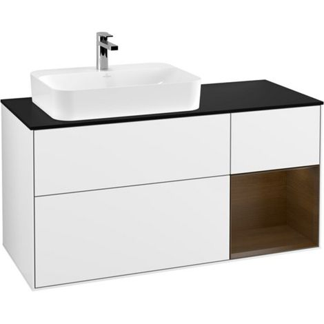 V&B Waschtischunterschrank Finion 120cm, Pl b m, Rg r wal ven, glo wh. Lac (1/2)
