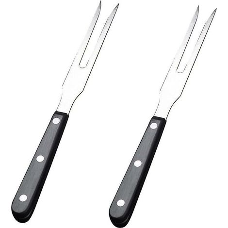 2 Stück Tranchiergabeln aus Edelstahl, Topfgabeln, Fleischgabeln zum Grillen, Kochen, für Truthahn, Braten usw.