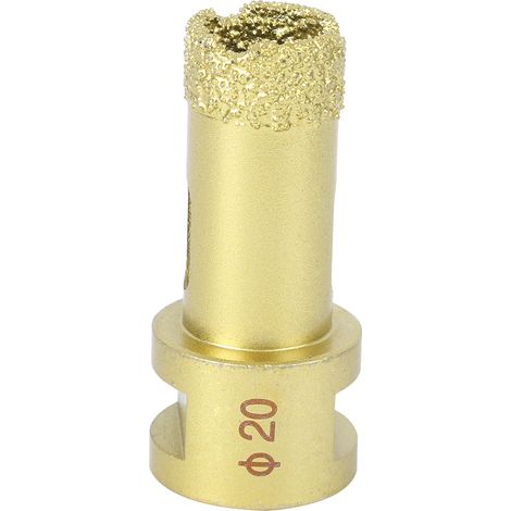 Ortviai Foret à diamant pour béton, granit et carrelage, 20 mm, filetage M14, brasage sous vide (1/5)