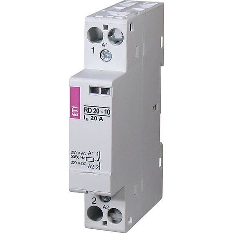 ETI Installationsschütz RD 20-01-230V AC/DC, 20A, REG