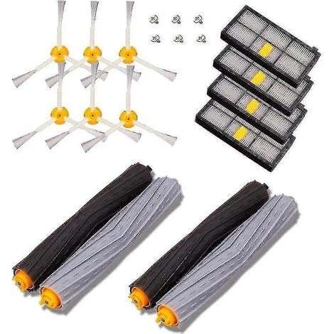 Kit de remplacement de brosses pour iRobot Roomba : compatible avec les séries 800, 860, 870, 880, 890, 900, 960 et 980. (1/3)