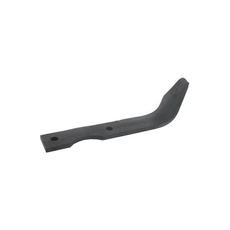 Cuchillo de fresas izquierdo para motocultor adaptable en Hako - reemplaza origen E014-311. L: 190mm, diámetro de agujero 9mm, distancia entre centros 72mm.