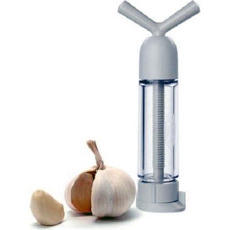 Trade Shop - Pressa Trita Aglio Machine Cipolla A Torchietto Contenitore Sminuzza Garlic -