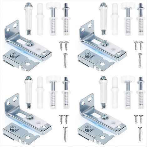 Kit de réparation de quincaillerie pour porte pliante (4 pièces) pour rail de porte coulissante de 7/8 po à 1 po et porte de placard pliante (1/5)