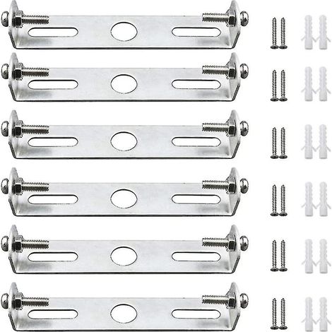 Lot de 6 supports de fixation pour plafonnier, rosaces de 95 mm avec vis. (1/5)