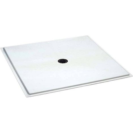 Piatto Doccia 80x100 cm Ideale Per Disabili - Installazione Filo Pavimento - Acrilico - Antiscivolo - Piletta Inclusa