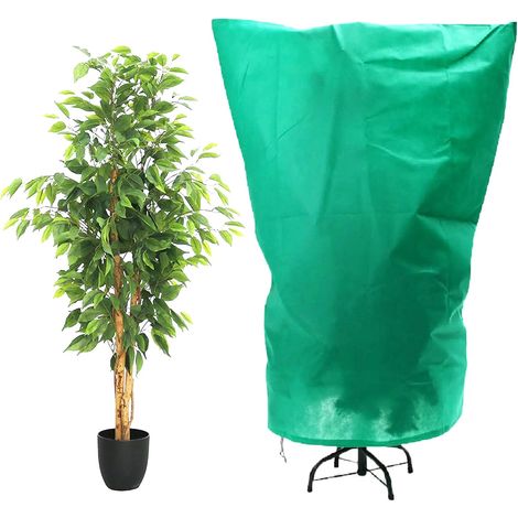 Paquet de 2 couvertures végétales de 32'' x 47'', protection contre le gel, couverture contre le gel pour plantes d'extérieur, feuille de protection contre le gel pour plantes. (1/5)
