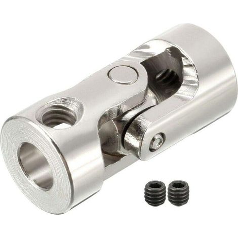 Universelles, einteiliges 2-10 mm U-förmiges Lenkwellengelenk für Boote, Autos, Heimwerkerzubehör, Silber (1/5)