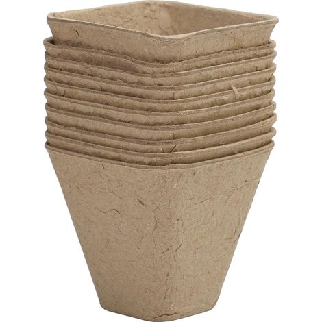 Pots de pépinière, Matériau écologique, Design polyvalent, style-D-10PCS (1/2)
