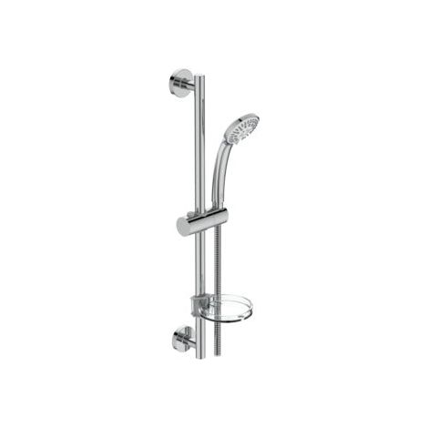 Barre de douche 600mm IDEALRAIN avec douchette 80mm et flexible 1750mm - IDEAL STANDARD - B9503AA (1/5)