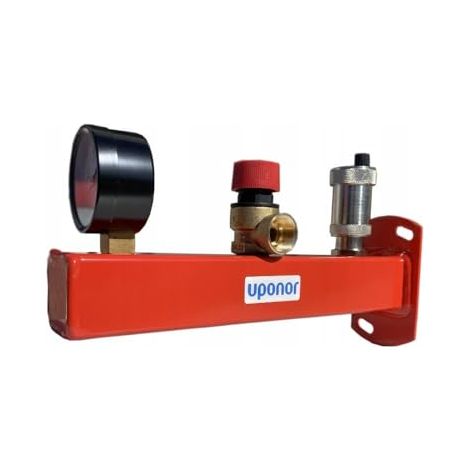 UPONOR FLUVIA GROUPE DE SÉCURITÉ 3 BAR 3/4'' AVEC MANOMÈTRE, SOUPAPE DE SÉCURITÉ ET PURGE AUTOMATIQUE 1136377