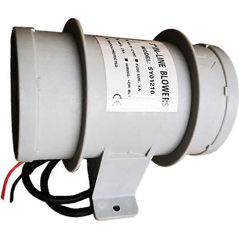 Ventilateur d'extraction à cylindre droit facile à installer, 3 pouces, 12 V (1/5)