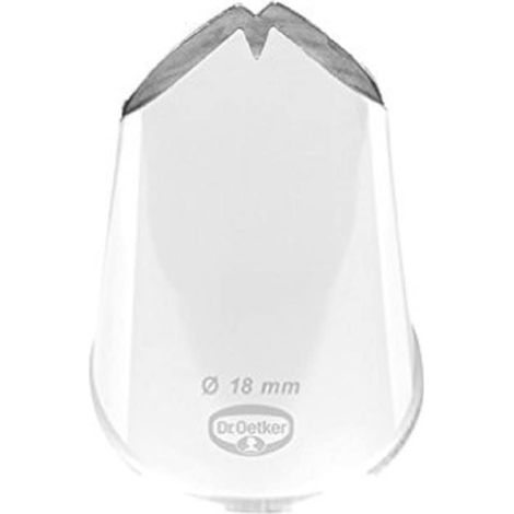 Dr. Oetker 3527 tuellen Manufaktur Foglia beccuccio 18 mm, Acciaio Inossidabile, Argento, 4,5 x 2,5 x 2,5 cm (1/2)