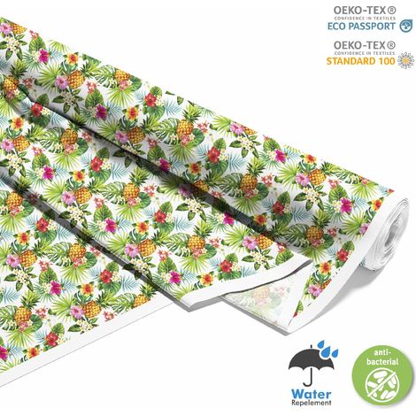 TESSUTI DECORATIVI PER ESTERNI OXFORD - motivo fiori ananas I DX136 (1/5)