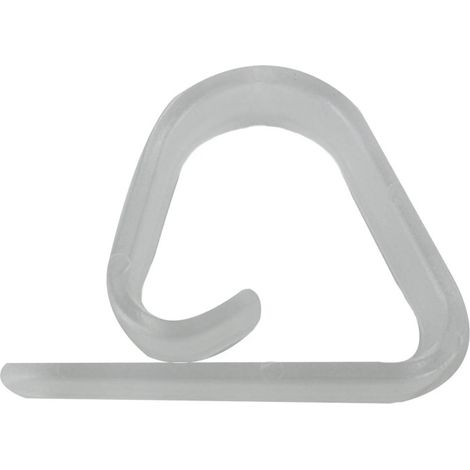 Haken Tischtuchklemme, H.53, I.16, T.39mm, PVC transparent,2 Stück.