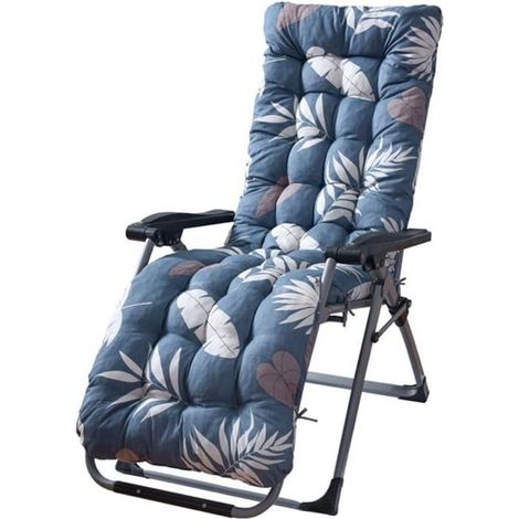 Coussin de Chaise Longue Bain de Soleil 170538cm, Coussin antidérapant, Coussin de siège à Dossier Haut pour intérieur extérieur (1/4)