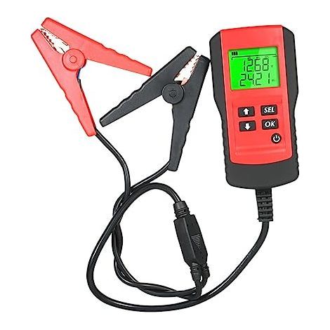 Autobatterie-Analysator-Tester-Ladesystem für Autos mit Anzeige von Kapazität, Widerstand und Status - (1/5)