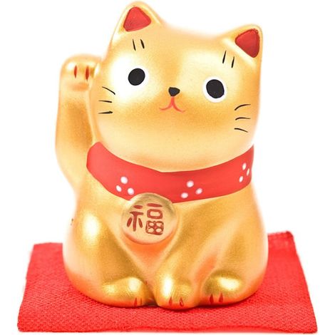 Figura Maneki Neko - Oro (1/2)
