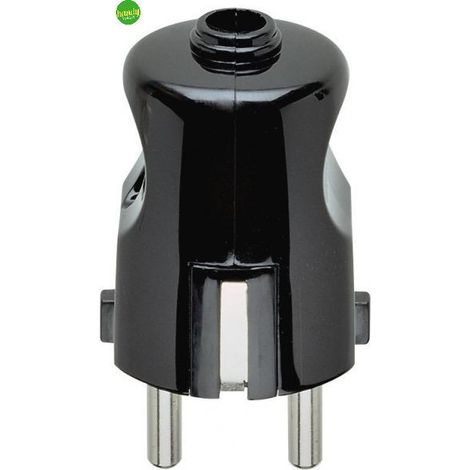 Spina Vimar 2P+T 16A tedesco assiale nero