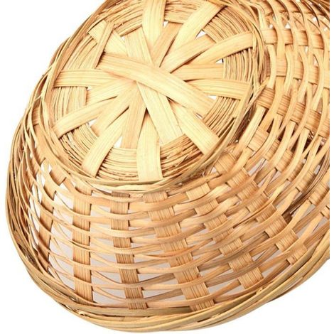 Ensemble 12 Paniers Pain Bambou Naturel Ronds Osier, pour Stockage Pain/Fruits/Collations (1/5)