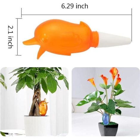 Irrigation Goutte a Goutte Bouteille - Kit d'arrosage Automatique - Forme D'Oiseau - Rouge, Bleu - 3PCS (1/5)