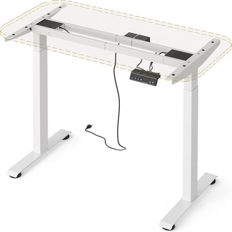 Patas de mesa Elevate, Blanco, 2 motores, Vicco (1/5)