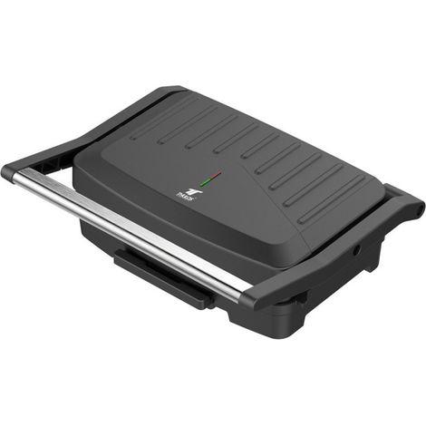 Appareil à panini 1000 W  Gril électrique multifonction antiadhésif  Ouverture à 180°  Pieds antidérapants (1/5)