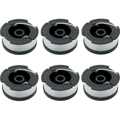 Paquet de 6 Bobines A6481 A6485 pour Black Decker Coupe Bordures