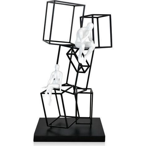 ORION91 Figura Pensador y Soñadora 47 x 23 x 17 cm - SpazioLuzio
