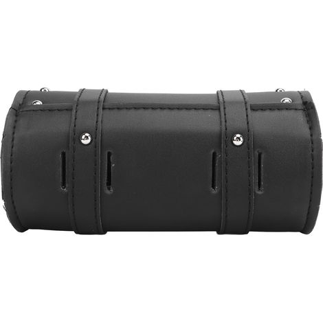 Sacoche à outils moto noire étanche résistante à l'usure multifonction 2 sangles boucle fermeture pour moto scooter électrique (1/5)
