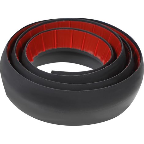 Seuil de transition pour plancher en PVC adhésif noir (1/5)