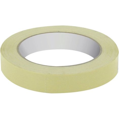 Cinta adhesiva de crepé blanco 50 m x 19 mm