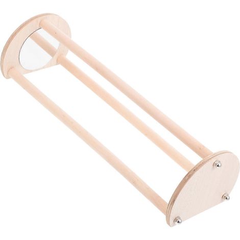 Support en bois pour perroquet, compatible avec les animaux de compagnie, pour jouer avec les oiseaux. (1/5)