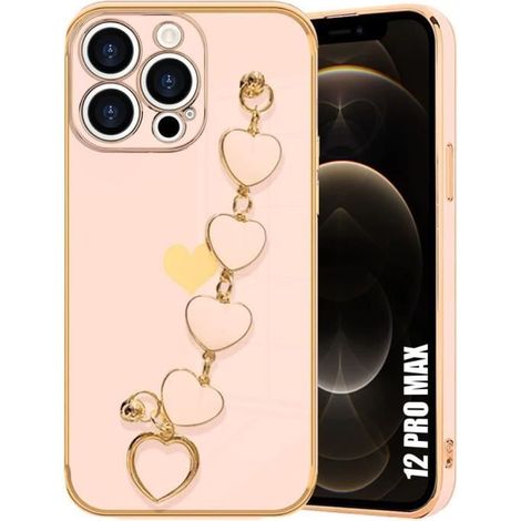 Coque - Mixte - iPhone 12 Pro Max - Protection TPU - Antichoc - Souple - Motif Cœur (1/4)